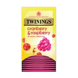 Twinings Cranberry and Raspberry 4 boxes, 20 Envelope tea bags per box