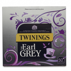 Twinings Earl Grey Tea 4 boxes, 50 Envelope tea bags per box